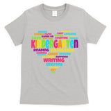 Kindergarten Word Marks Heart T-Shirt