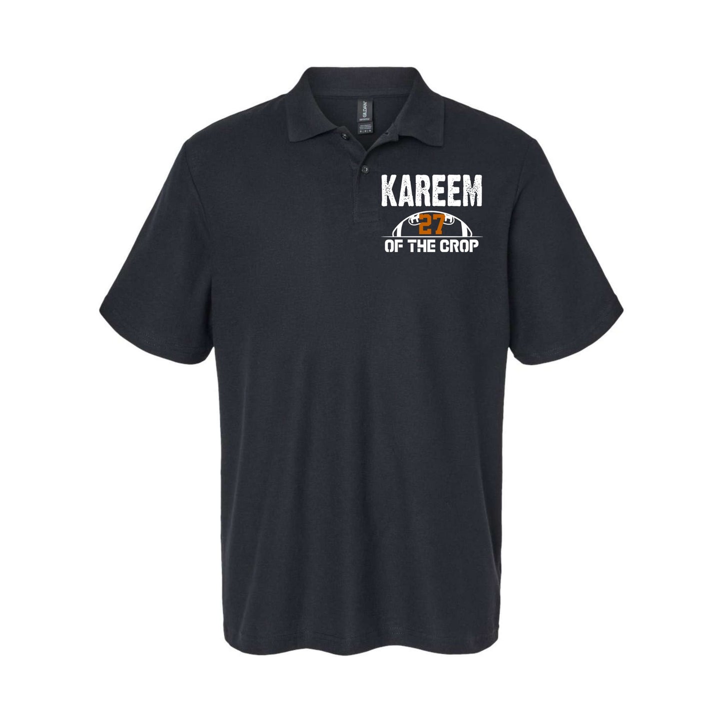 Kareem Of The Crop Number 27 Football Softstyle Adult Sport Polo