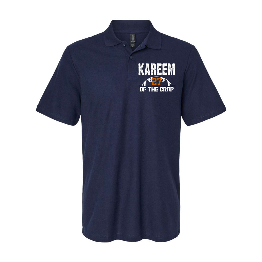 Kareem Of The Crop Number 27 Football Softstyle Adult Sport Polo