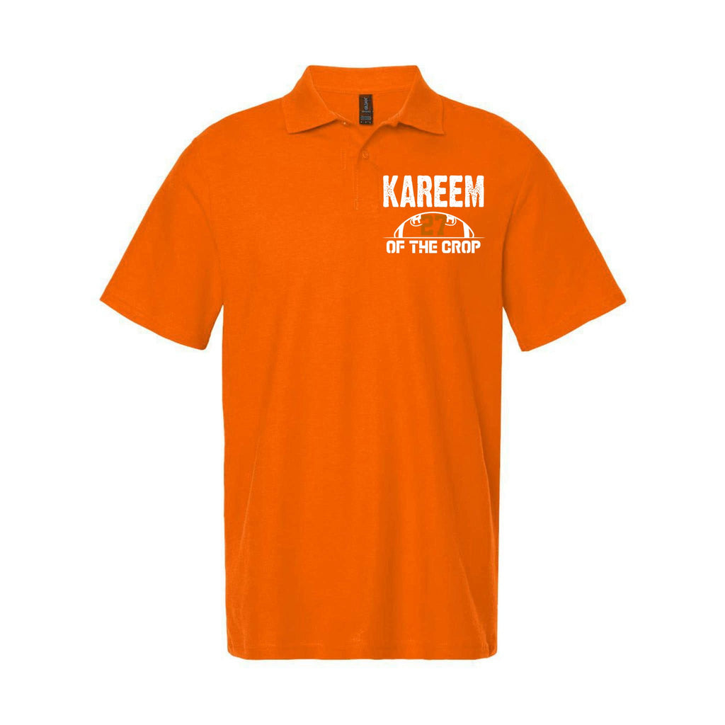 Kareem Of The Crop Number 27 Football Softstyle Adult Sport Polo