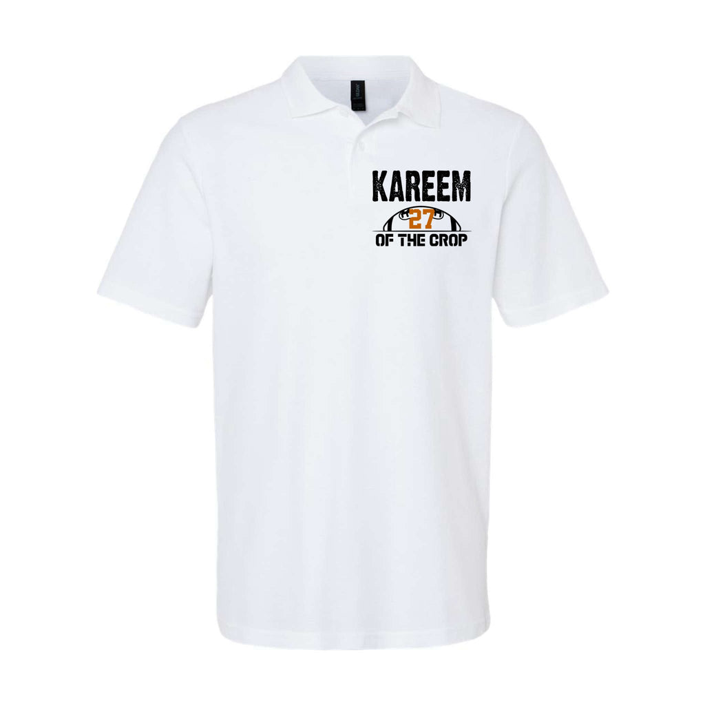 Kareem Of The Crop Number 27 Football Softstyle Adult Sport Polo