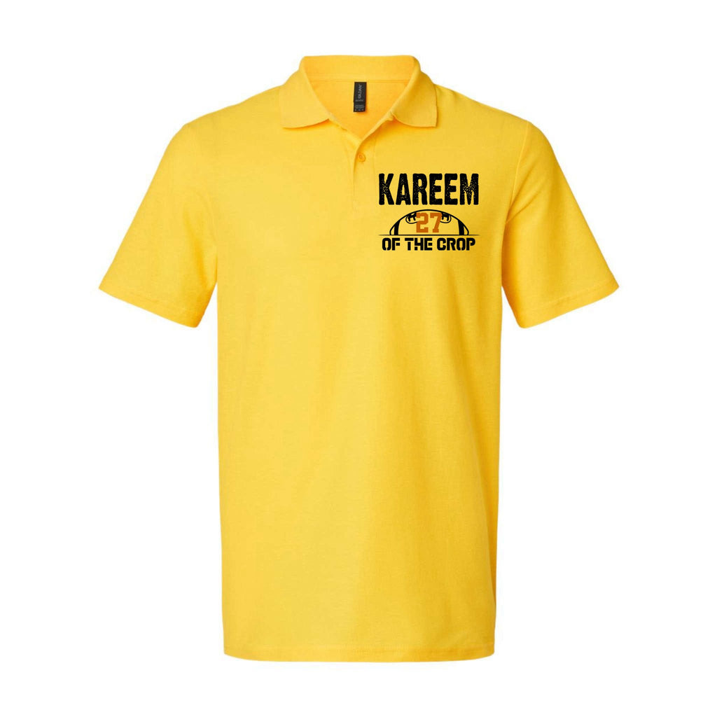 Kareem Of The Crop Number 27 Football Softstyle Adult Sport Polo