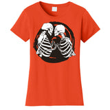 Kissing Skeletons In Love Women's T-Shirt