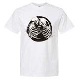Kissing Skeletons In Love Garment-Dyed Heavyweight T-Shirt