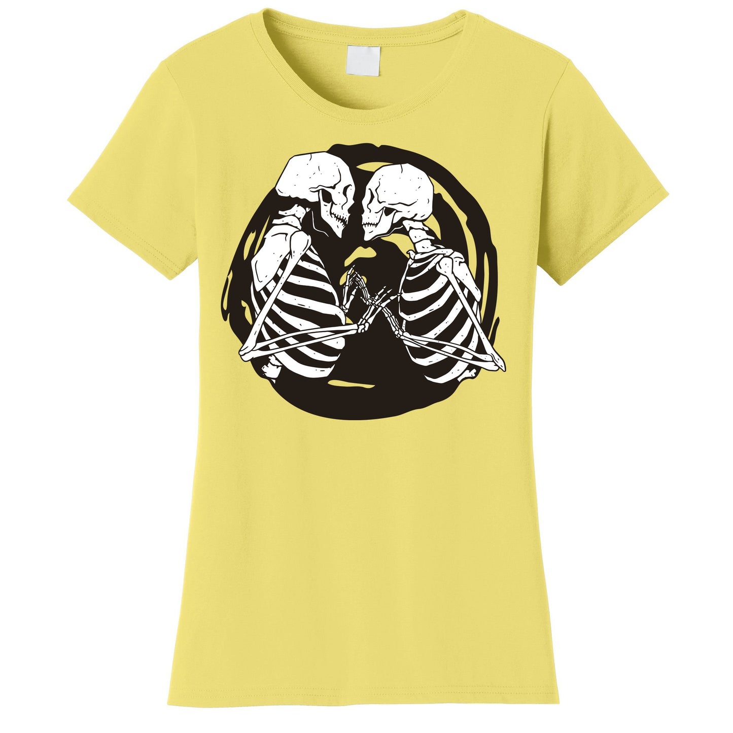 Kissing Skeletons In Love Women's T-Shirt