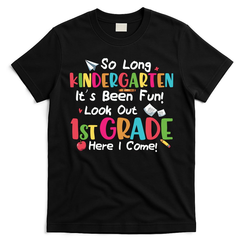 Kindergarten So Long Its Been 1st Grade Back To School T-Shirt