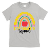 Kindergarten Squad Rainbow Education T-Shirt