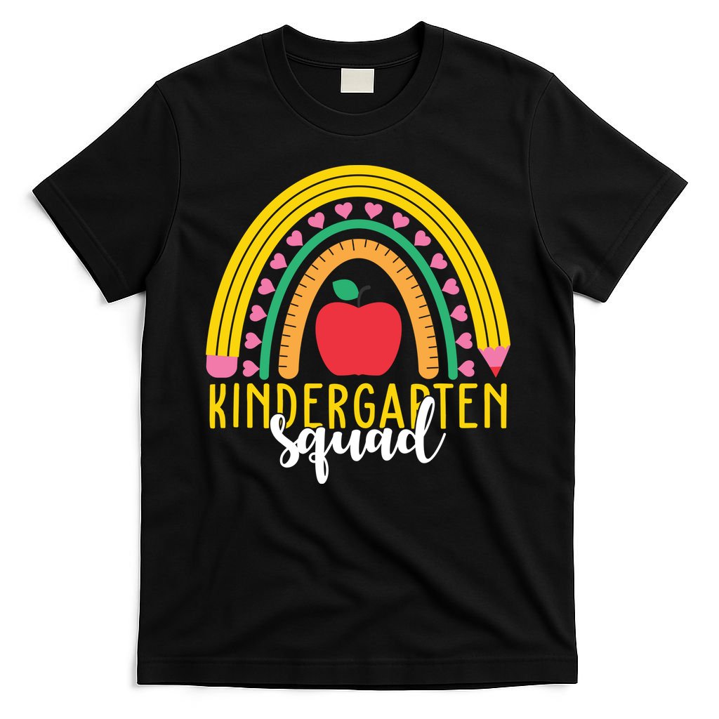 Kindergarten Squad Rainbow Education T-Shirt