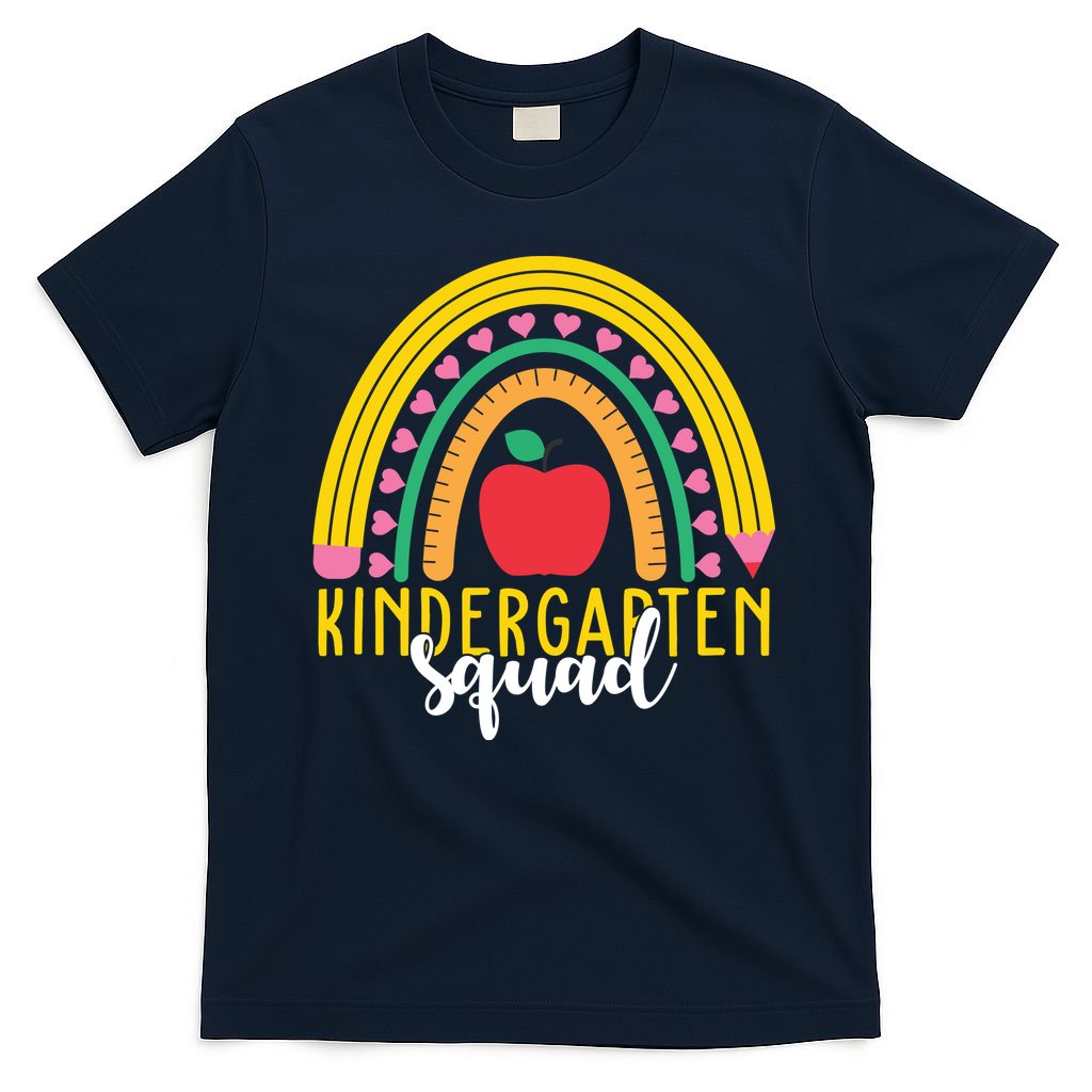 Kindergarten Squad Rainbow Education T-Shirt
