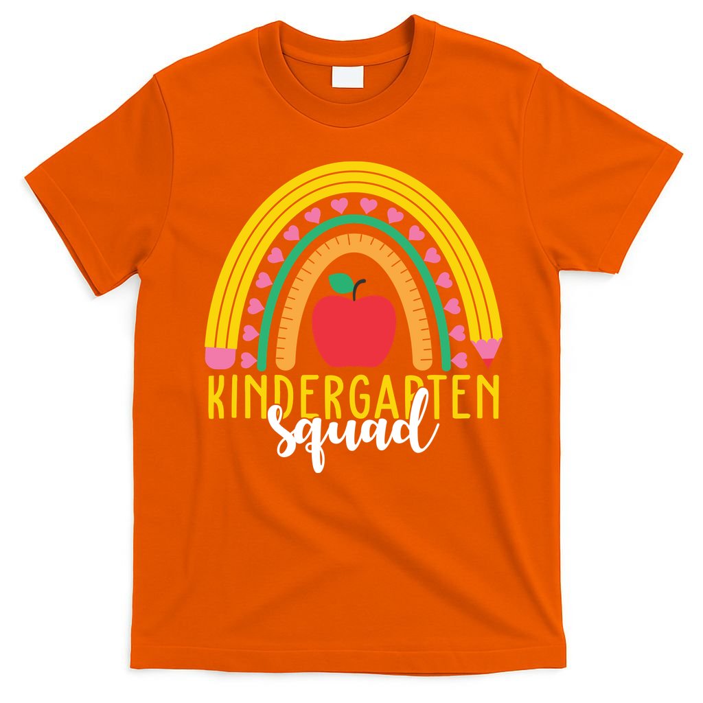 Kindergarten Squad Rainbow Education T-Shirt