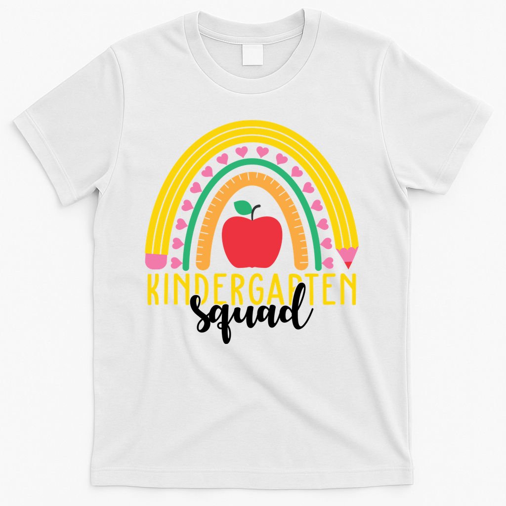Kindergarten Squad Rainbow Education T-Shirt
