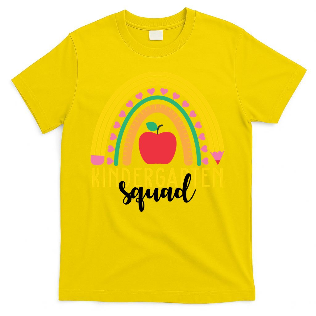 Kindergarten Squad Rainbow Education T-Shirt