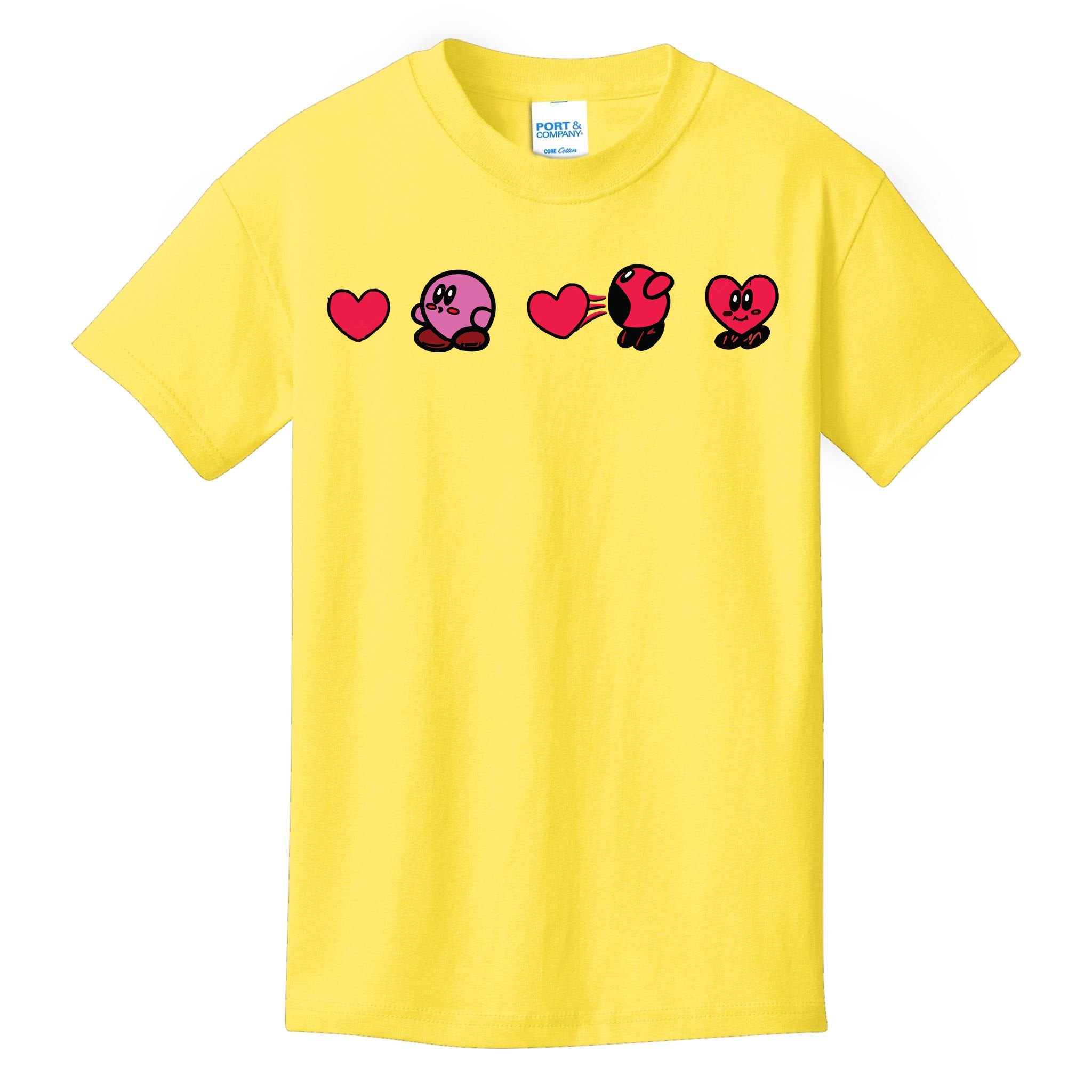 Kirby Valentine Funny Valentine Day Kids T-Shirt