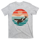 Killer Whale Retro Sunset T-Shirt