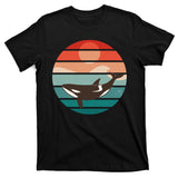 Killer Whale Retro Sunset T-Shirt