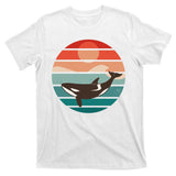 Killer Whale Retro Sunset T-Shirt