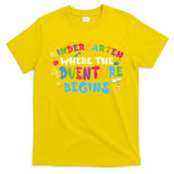 Kindergarten Where The Adventure Begins Back To School First Day Of School T-Shirt