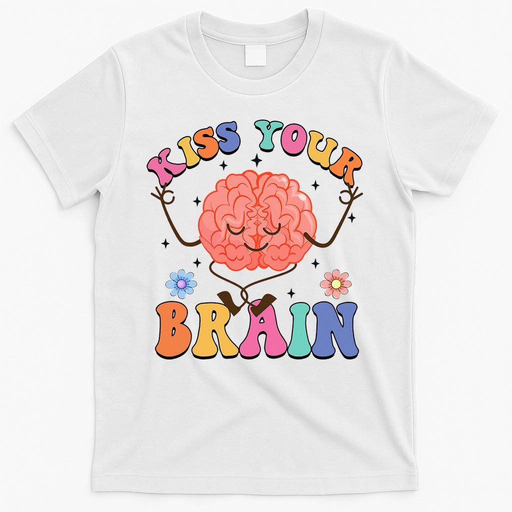 Kiss Your Brain Cute Teacher Appreciation Back To School T-Shirt