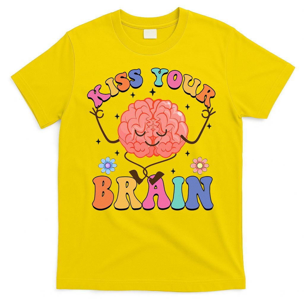 Kiss Your Brain Cute Teacher Appreciation Back To School T-Shirt