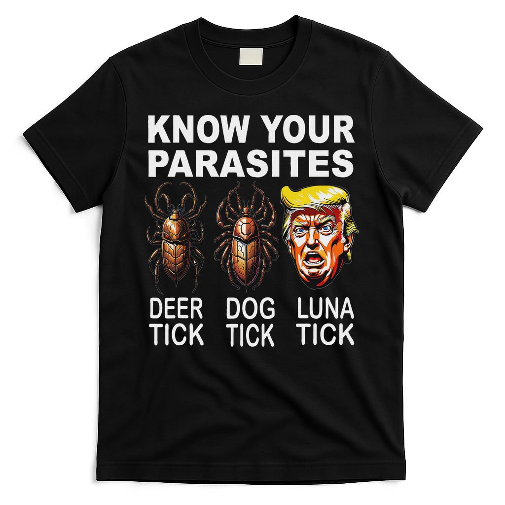 Know Your Parasites Anti Trump Funny Luna Tick Democrat T-Shirt