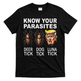Know Your Parasites Anti Trump Funny Luna Tick Democrat T-Shirt