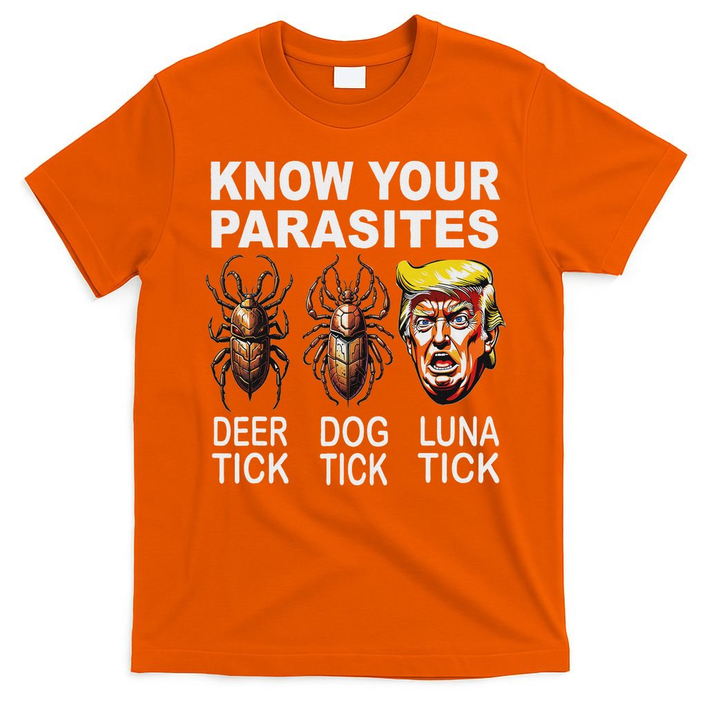 Know Your Parasites Anti Trump Funny Luna Tick Democrat T-Shirt