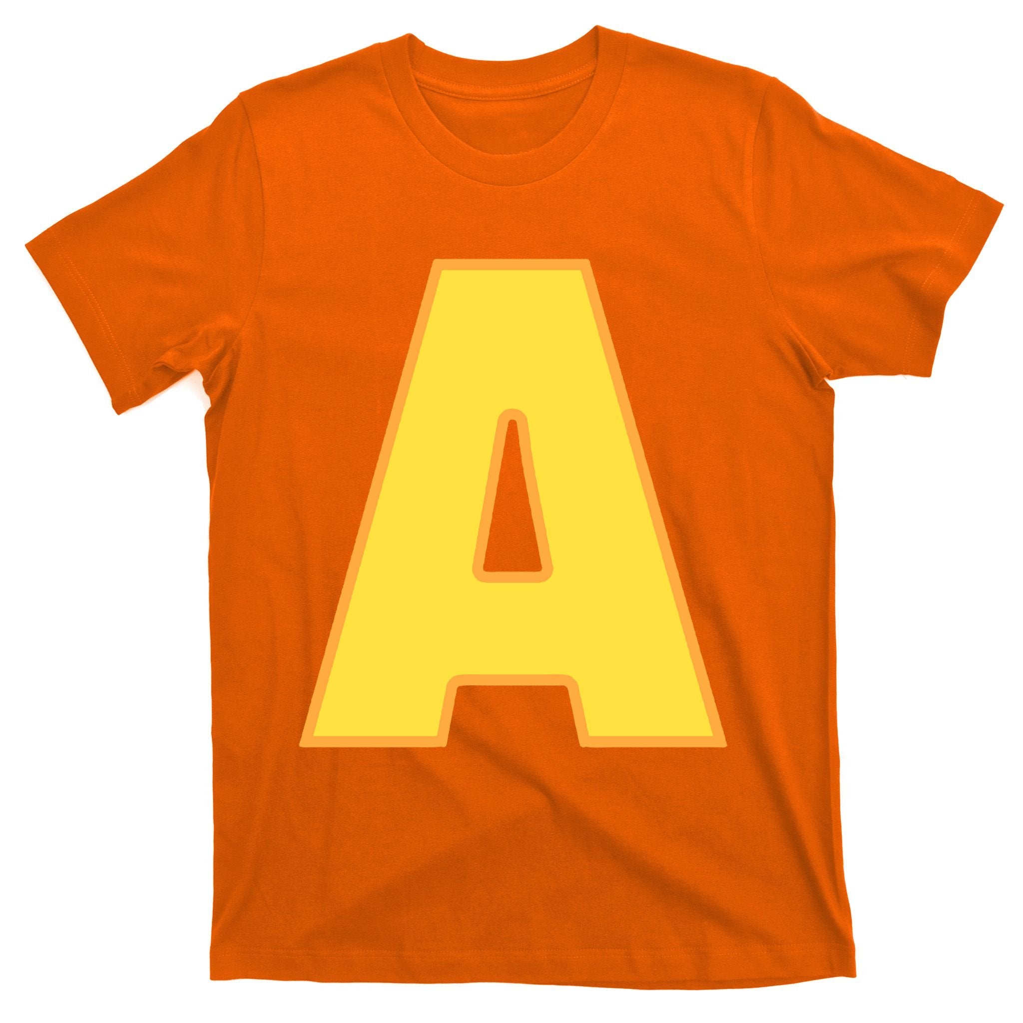 Letter A Funny Chipmunk Group Matching Halloween Costume T-Shirt