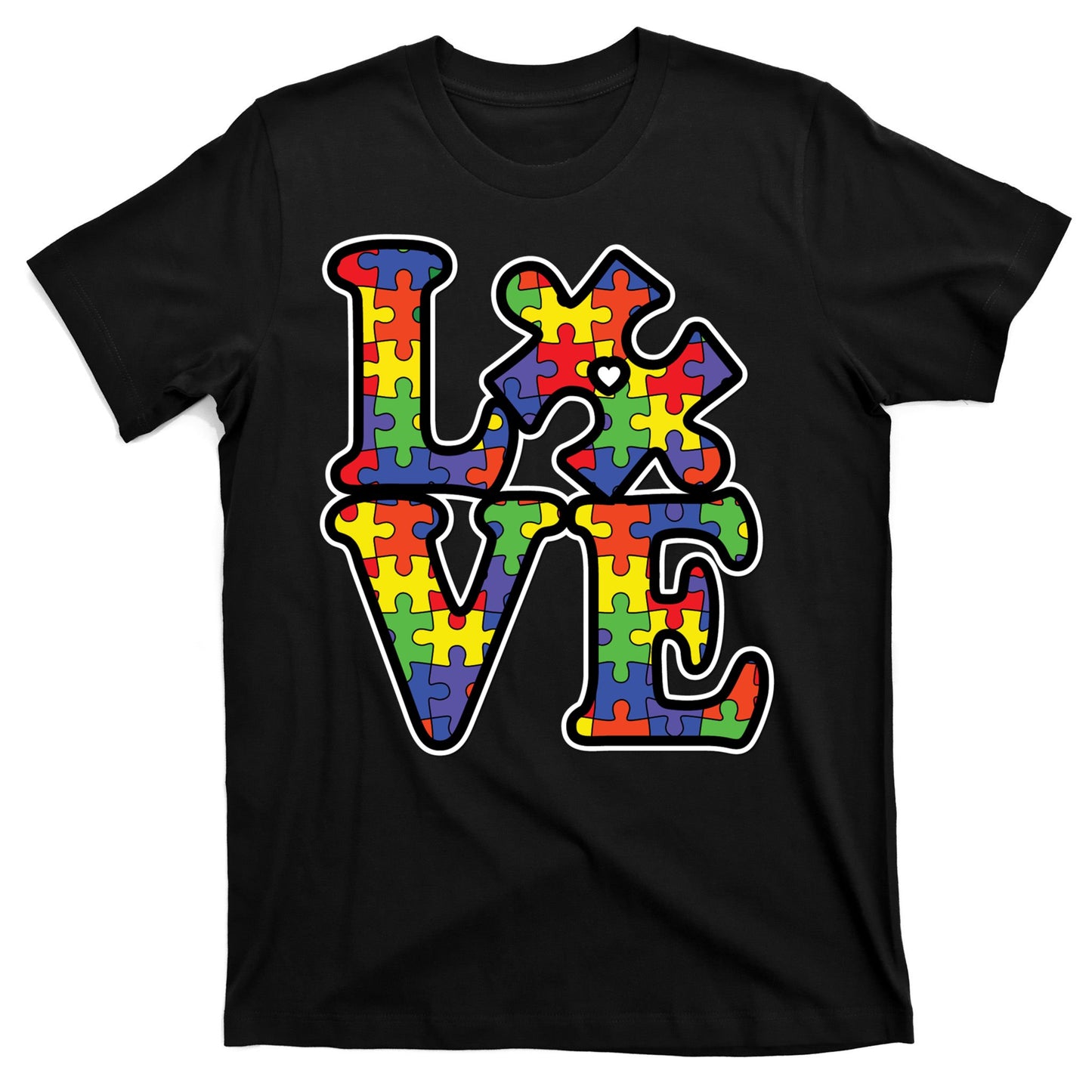 Love Autism Puzzle Piece T-Shirt