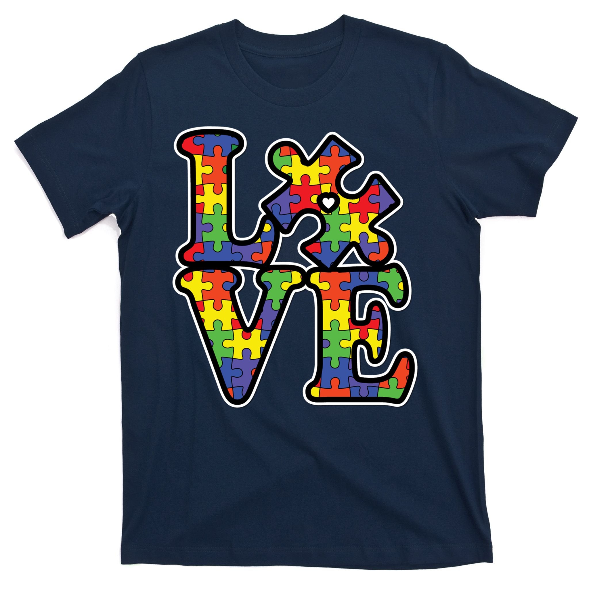 Love Autism Puzzle Piece T-Shirt