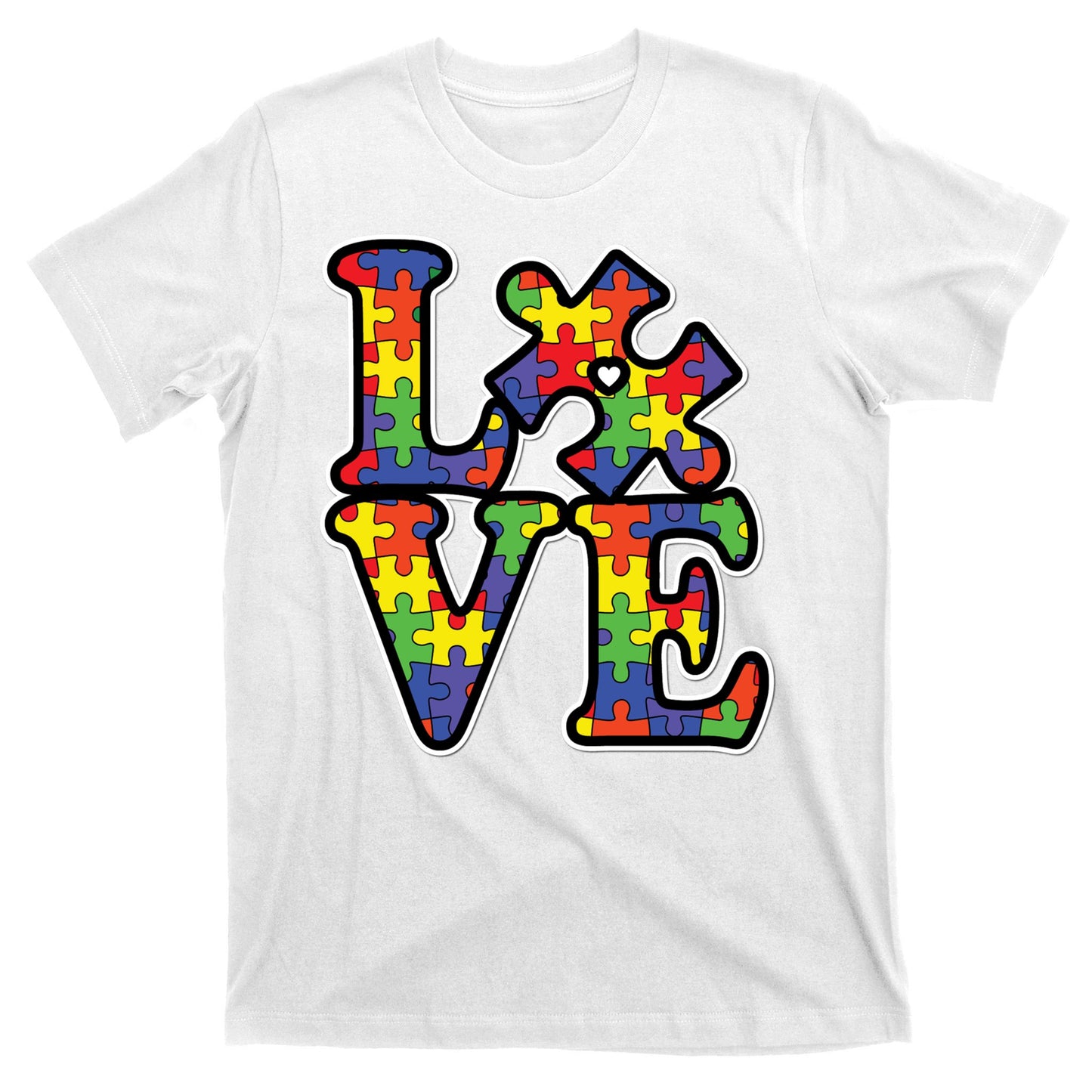 Love Autism Puzzle Piece T-Shirt