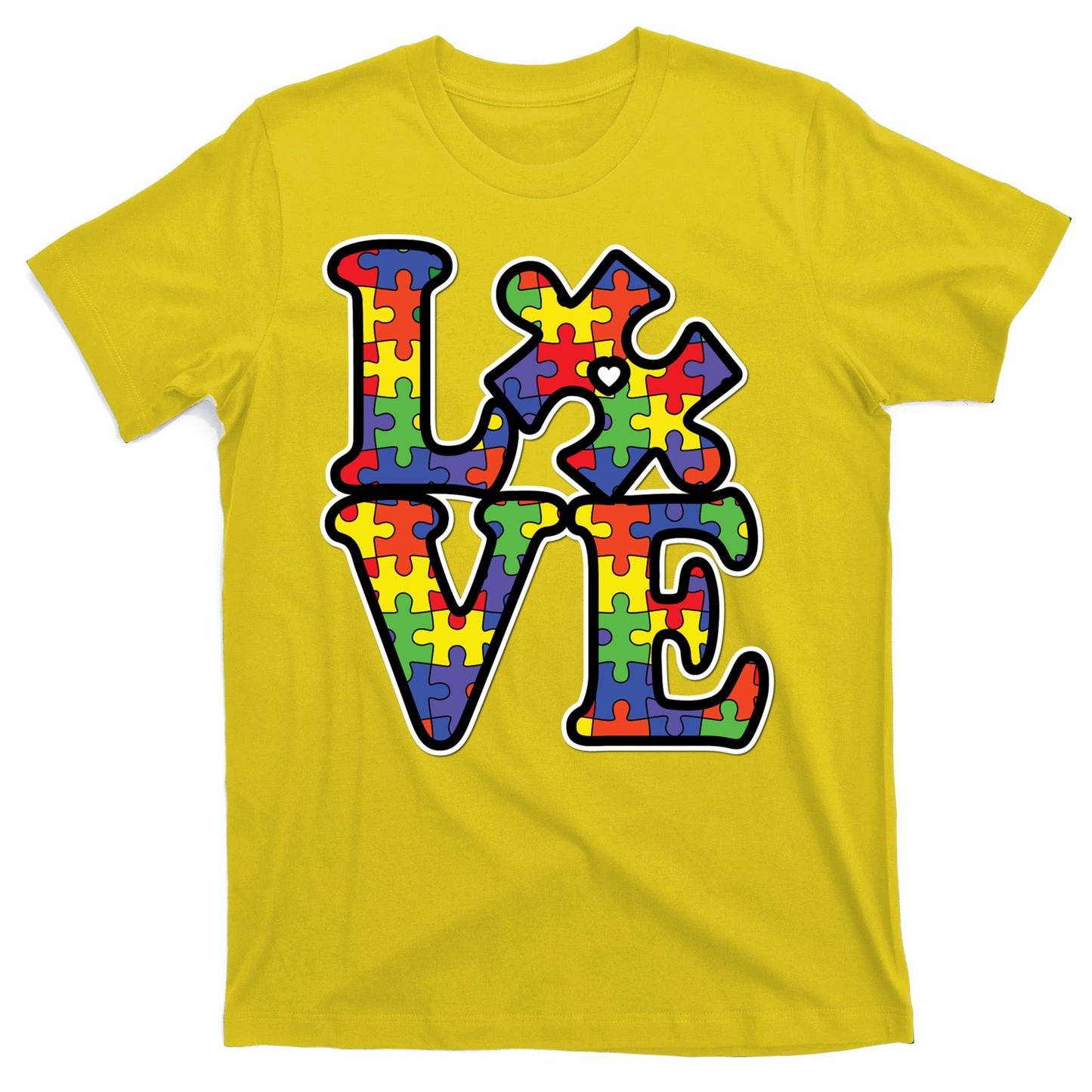 Love Autism Puzzle Piece T-Shirt