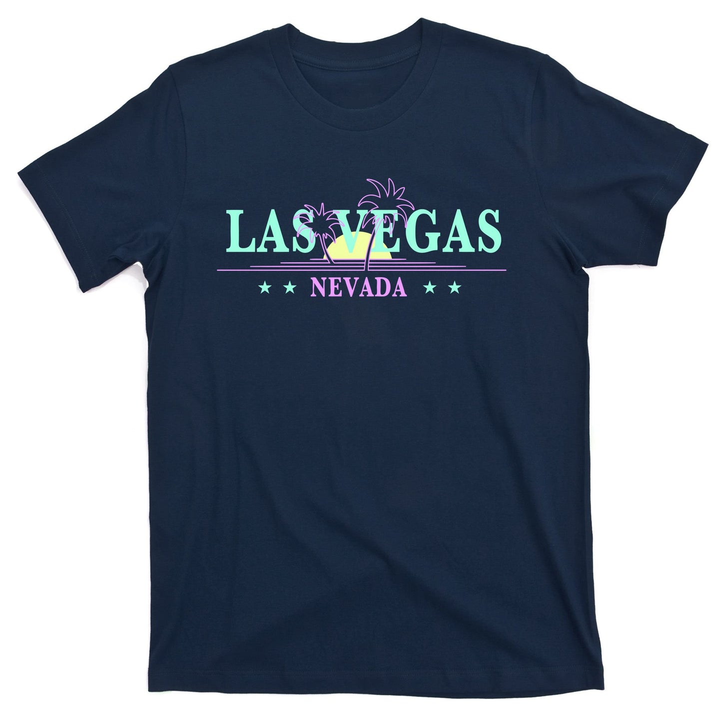 Las Vegas Retro Sunset Palm Trees T-Shirt