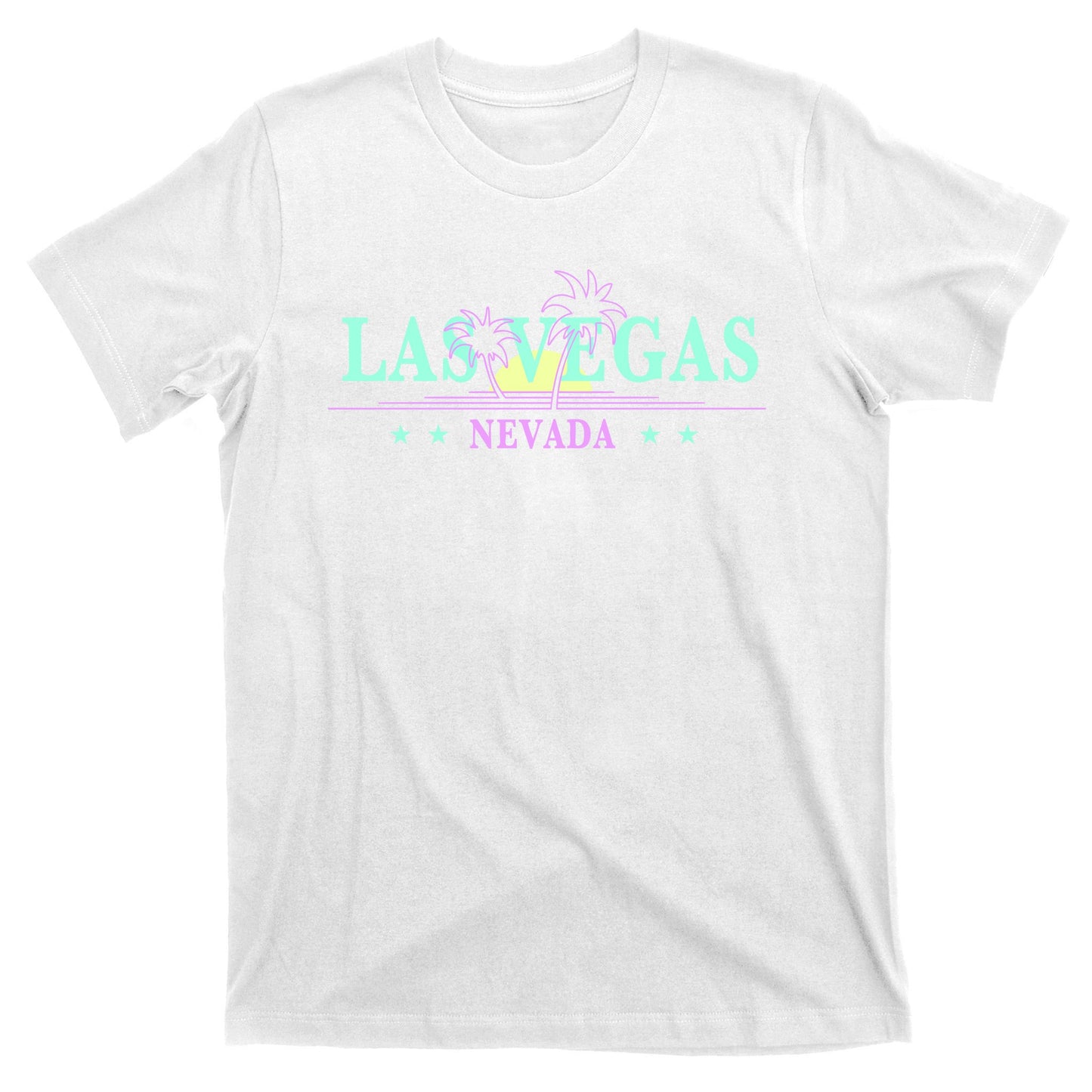 Las Vegas Retro Sunset Palm Trees T-Shirt