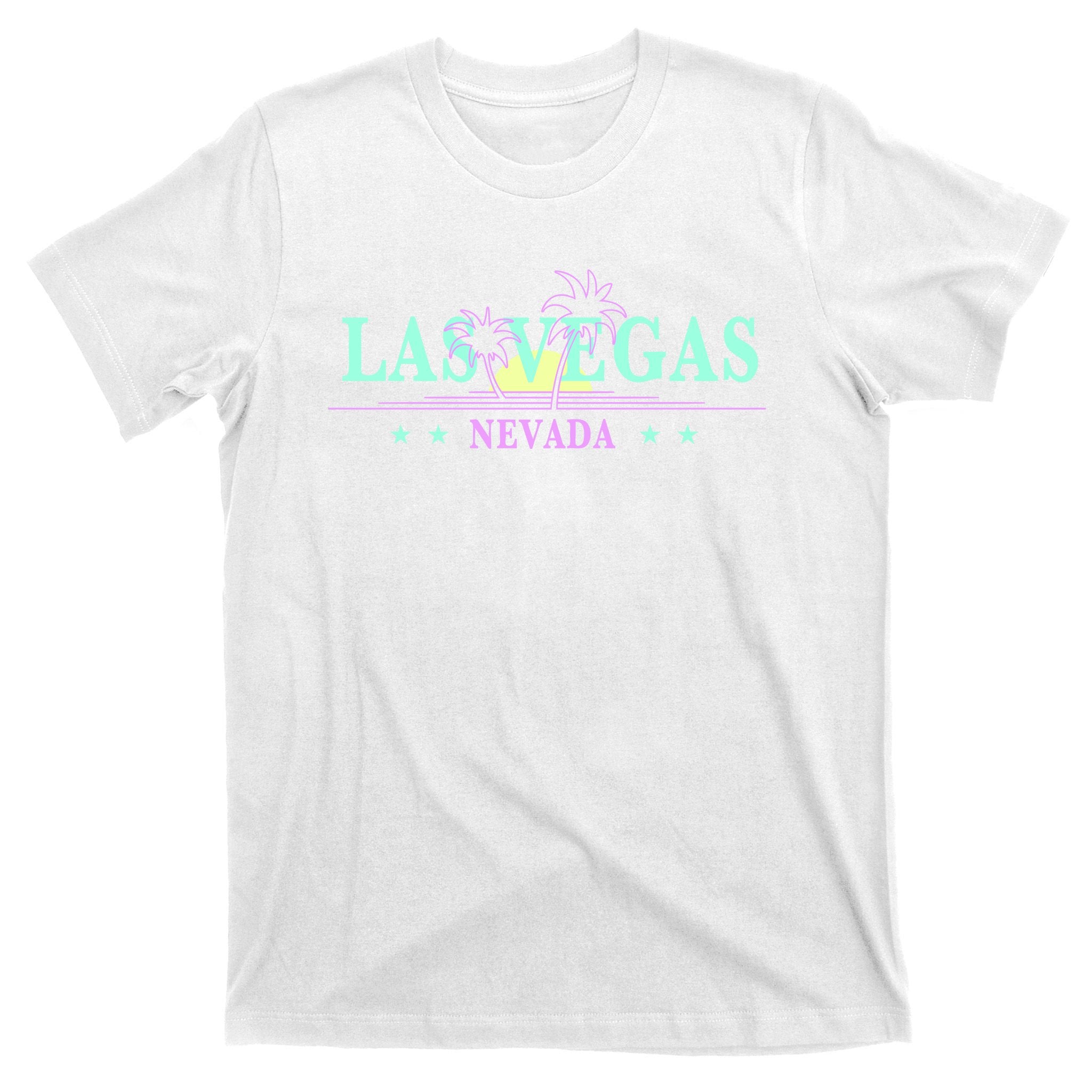Las Vegas Retro Sunset Palm Trees T-Shirt