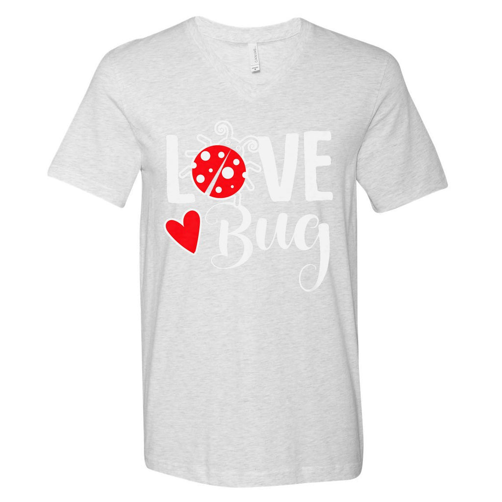 Love Bug Cute ValentineS Day Party Ladybug V-Neck T-Shirt