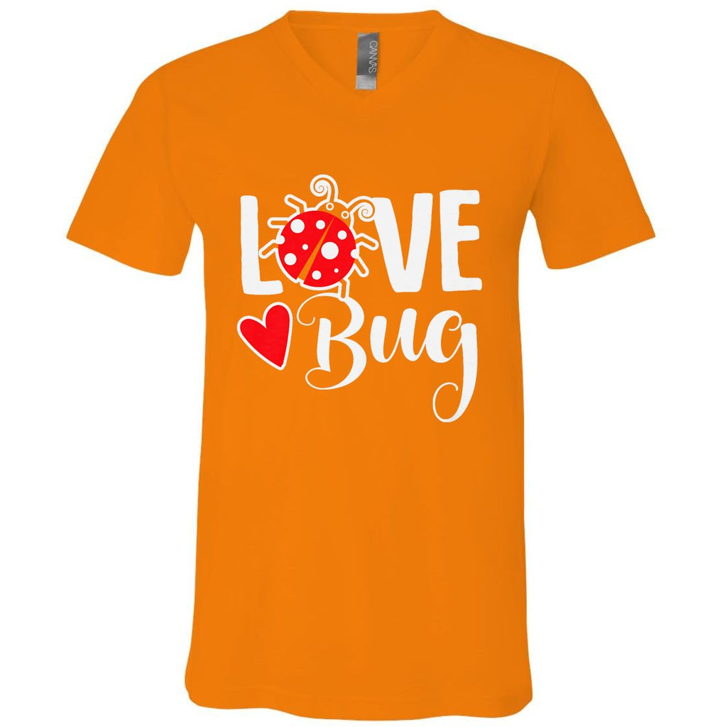 Love Bug Cute ValentineS Day Party Ladybug V-Neck T-Shirt