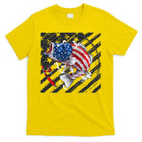 Largemouth Bass USA Flag Imprint T-Shirt