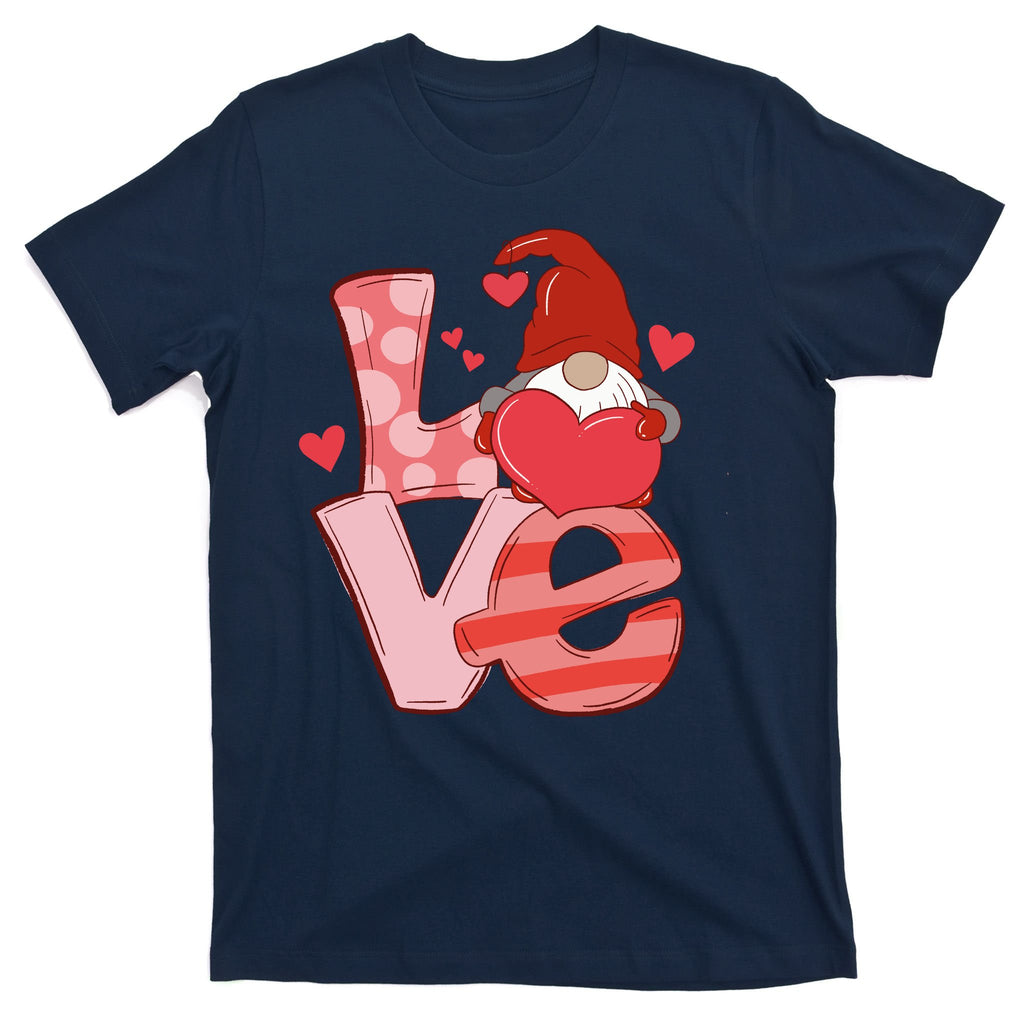 Love Cute Gnome Valentines Day Heart T-Shirt