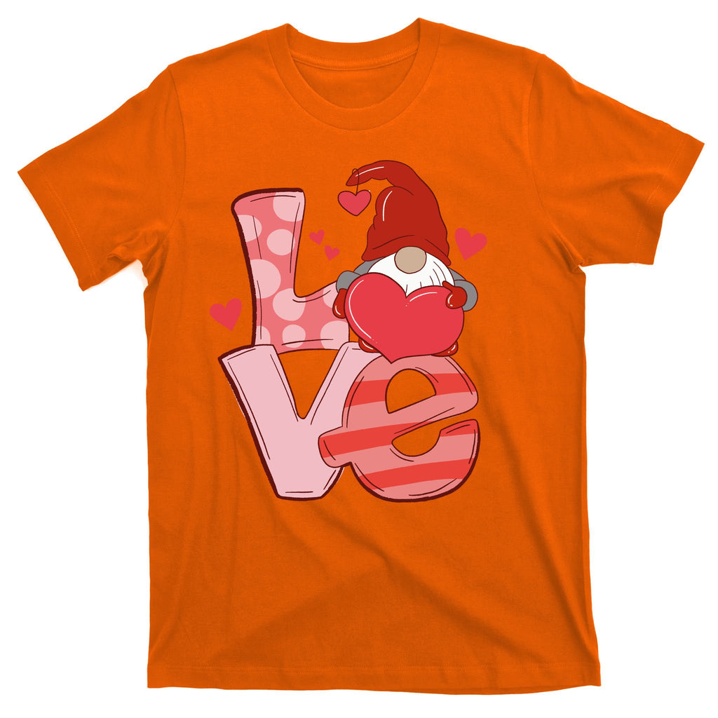 Love Cute Gnome Valentines Day Heart T-Shirt