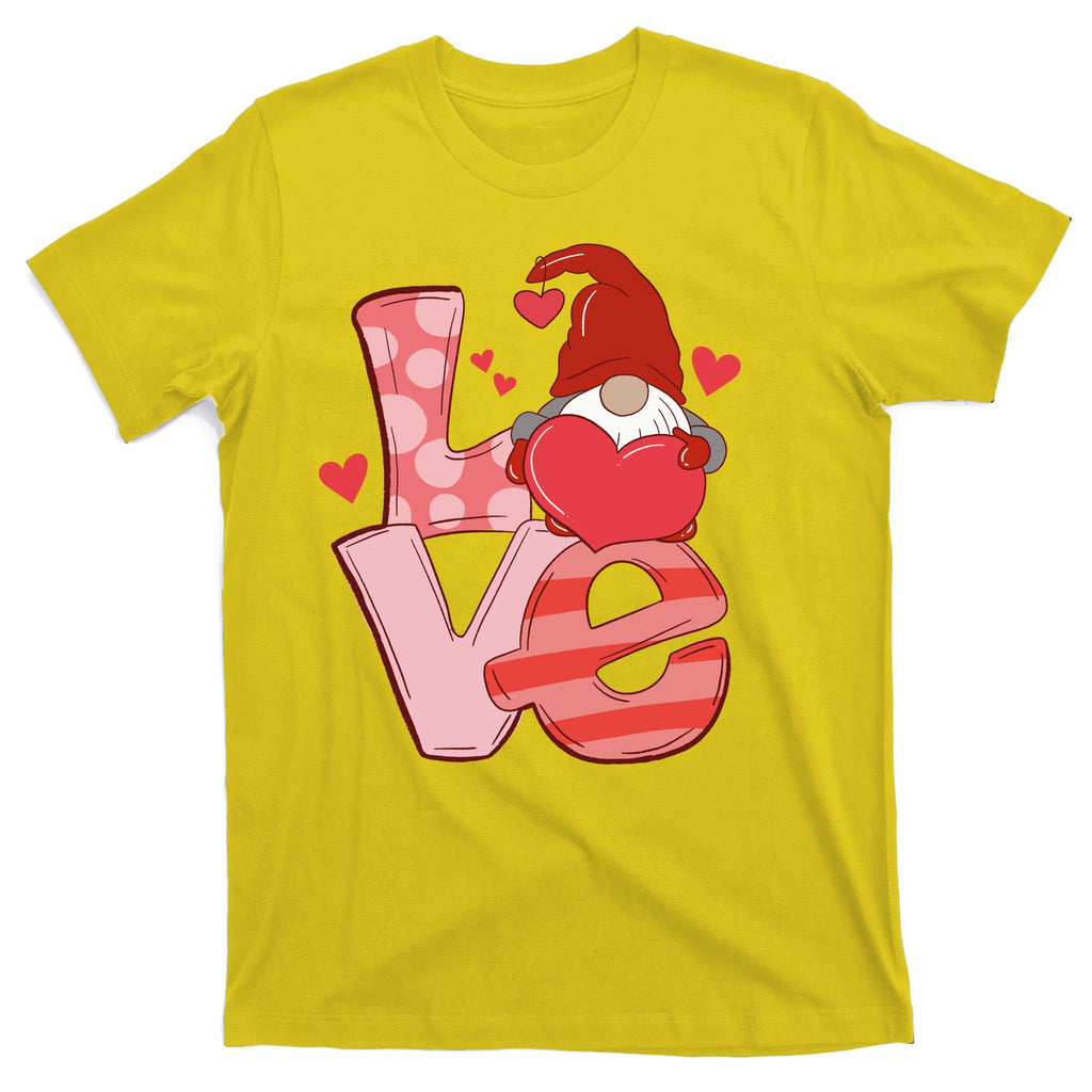 Love Cute Gnome Valentines Day Heart T-Shirt