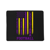 Louisiana Football Fan American Flag Mousepad
