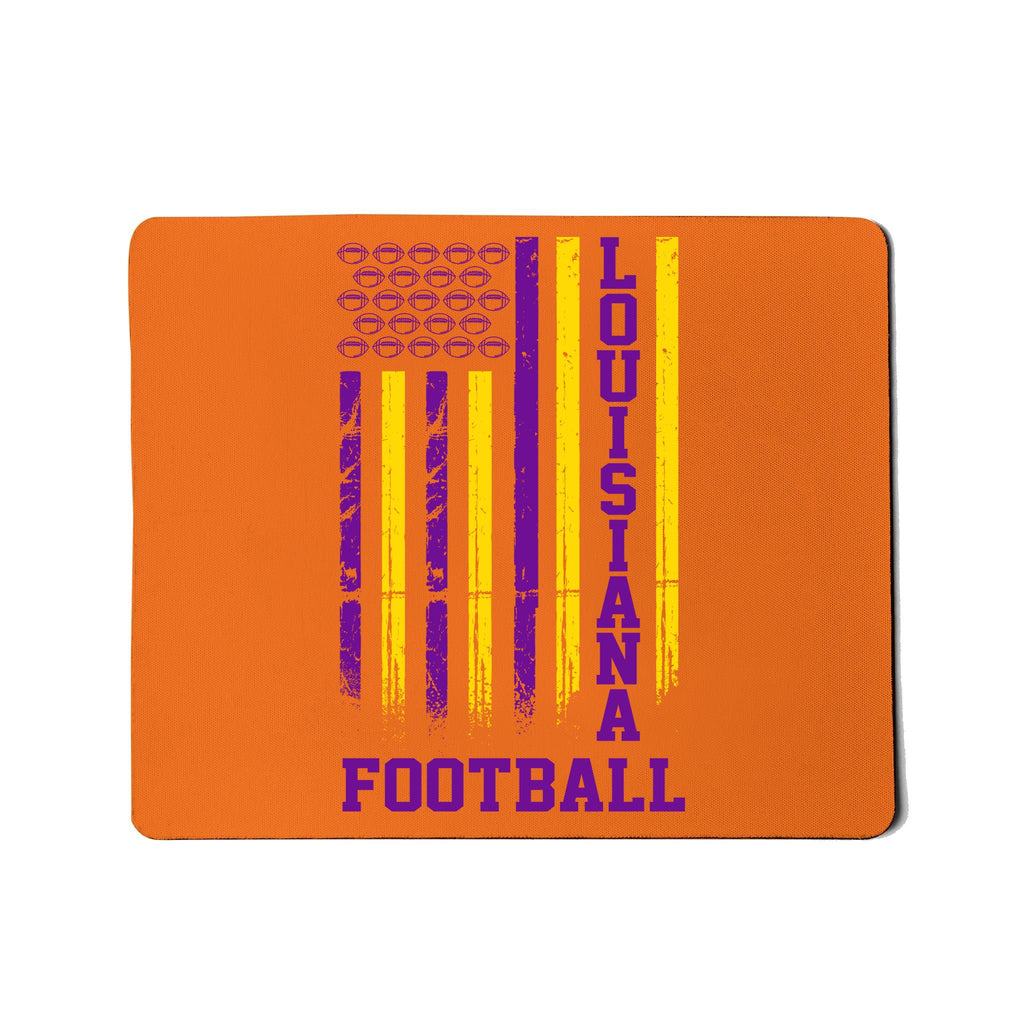 Louisiana Football Fan American Flag Mousepad