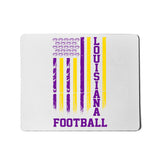 Louisiana Football Fan American Flag Mousepad