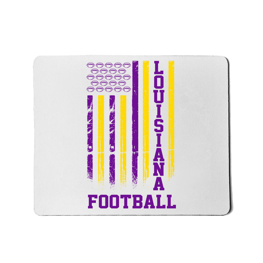 Louisiana Football Fan American Flag Mousepad