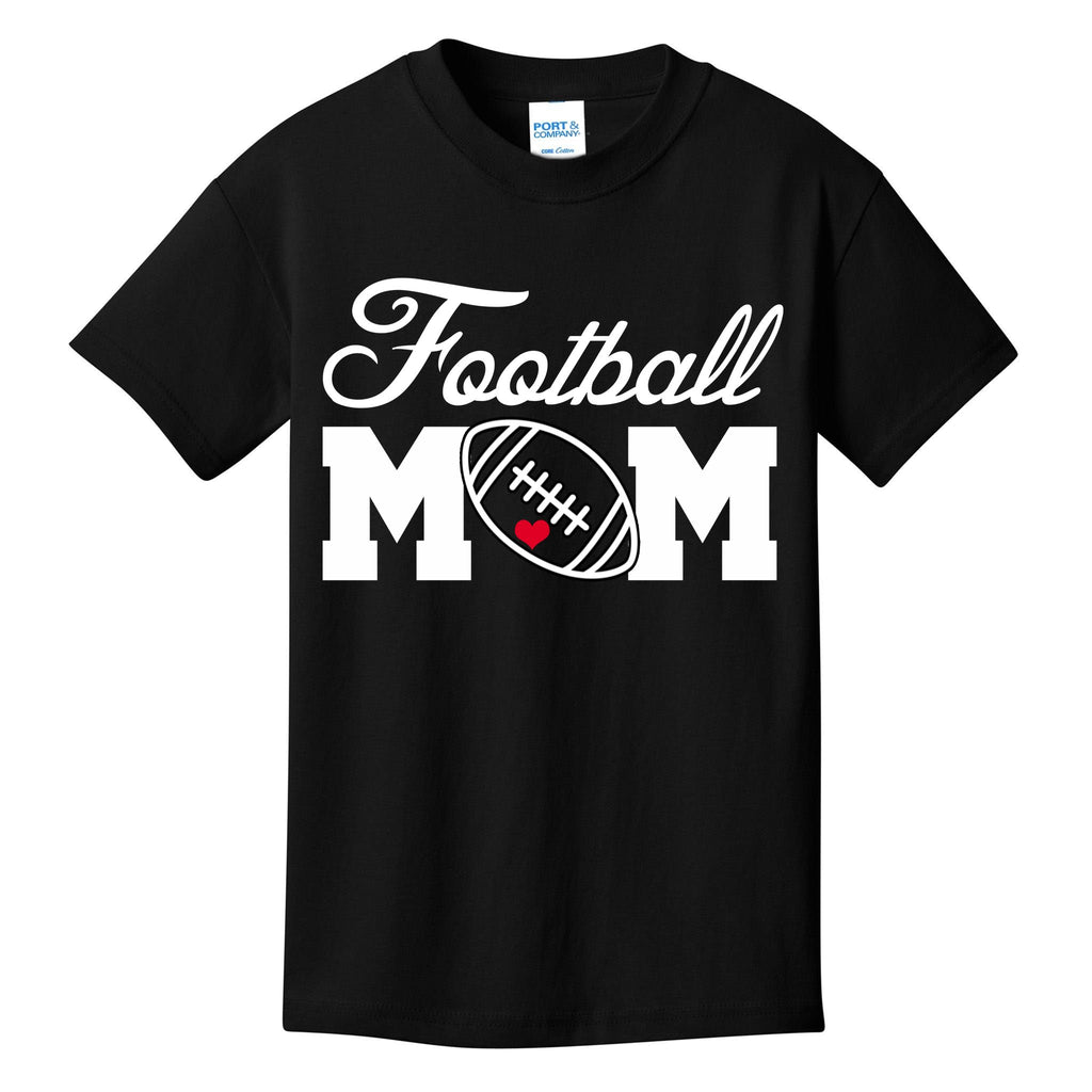 Love Football Mom Cute Gameday Kids T-Shirt