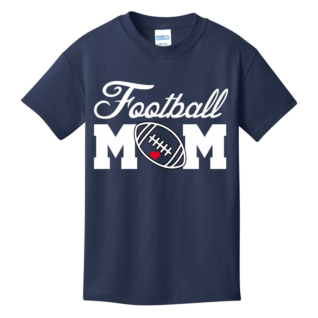 Love Football Mom Cute Gameday Kids T-Shirt