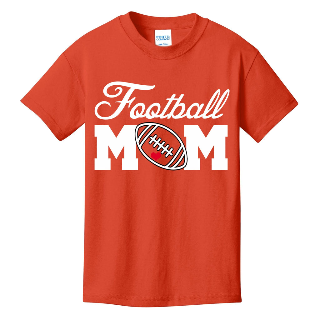 Love Football Mom Cute Gameday Kids T-Shirt