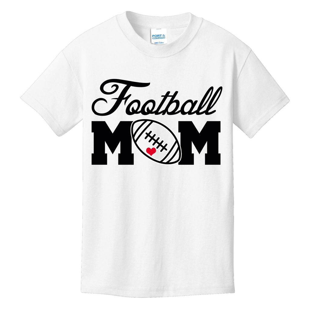 Love Football Mom Cute Gameday Kids T-Shirt