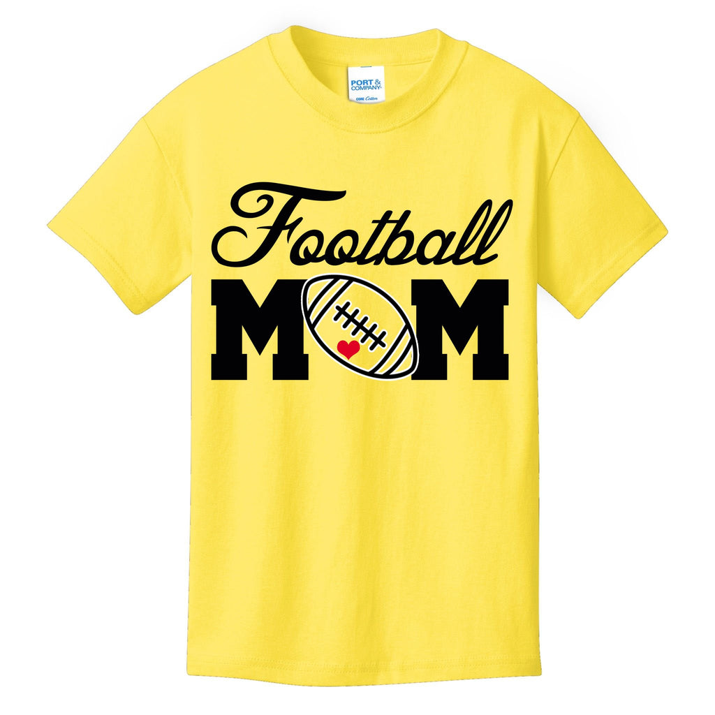 Love Football Mom Cute Gameday Kids T-Shirt