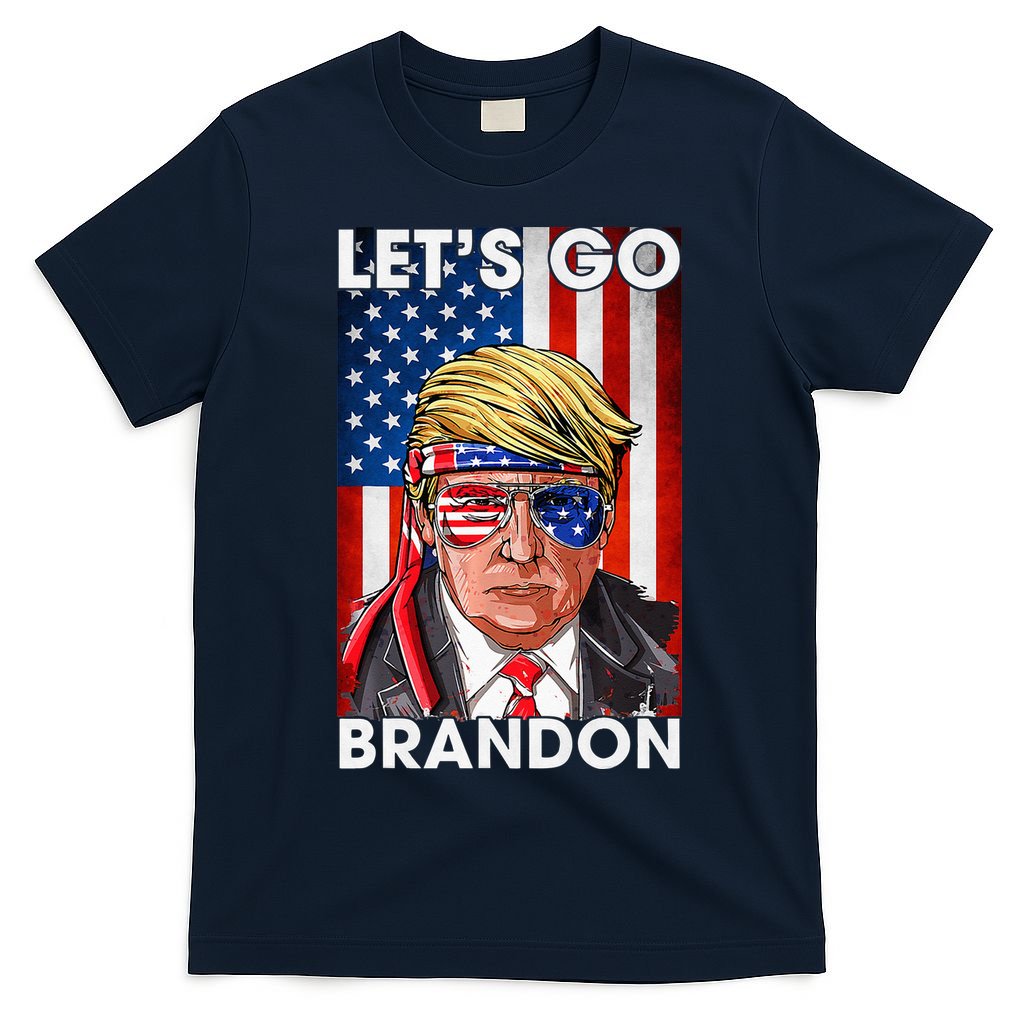 Lets Go Brandon American Flag Trump 4th Of July Patriotic T-Shirt